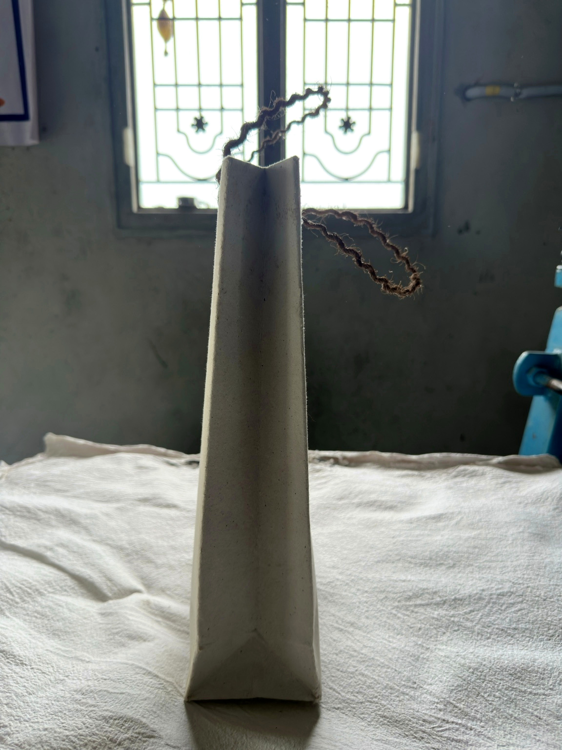 A sheet being formed on the paper-making machine