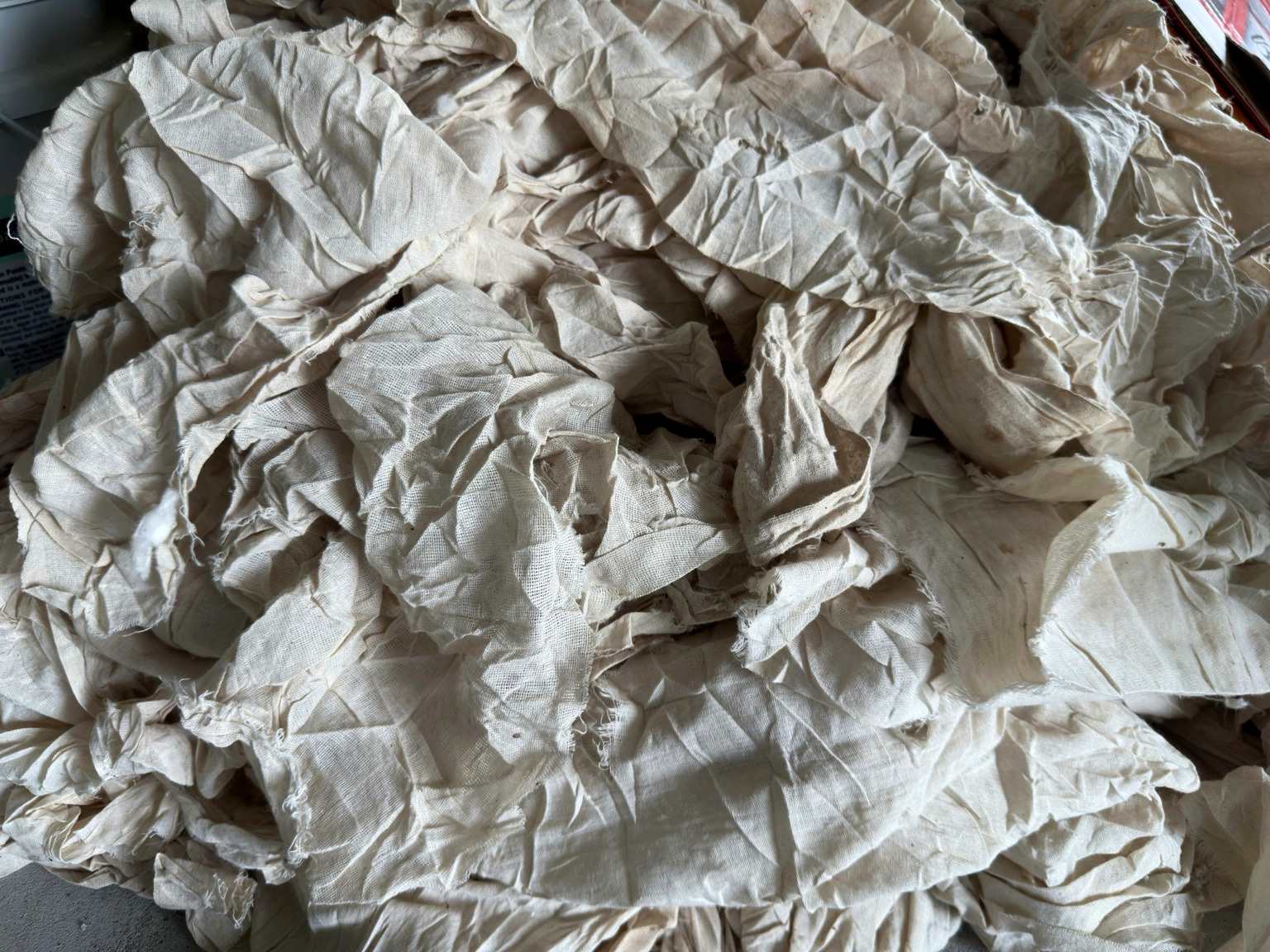 Detail of the raw material the paper begins as